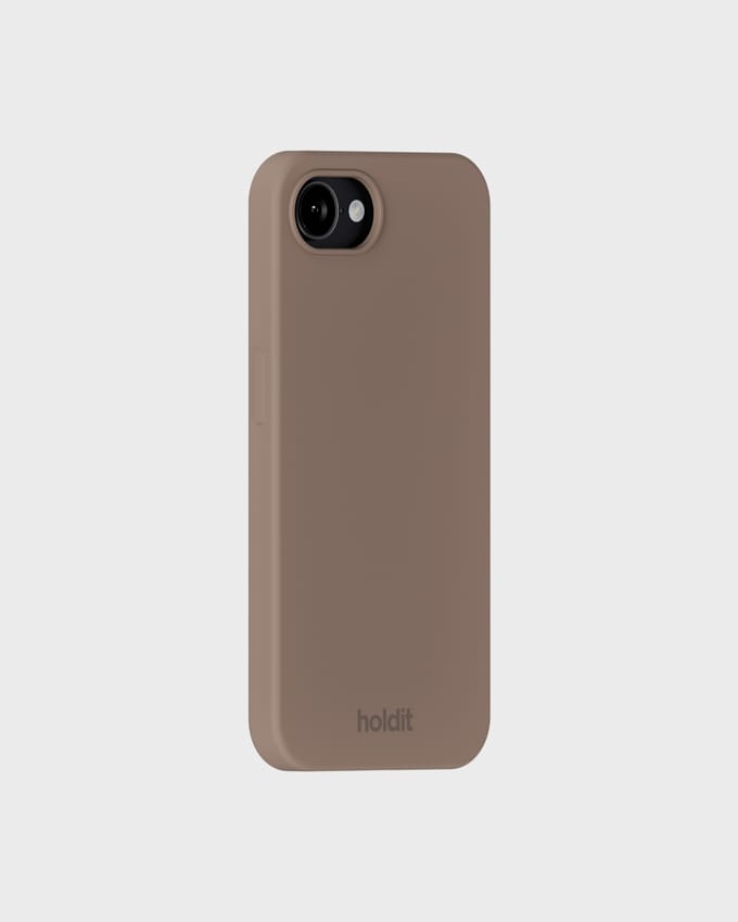 Holdit Silicone Case geschikt voor Apple iPhone 17e / 16e - Mocha Brown