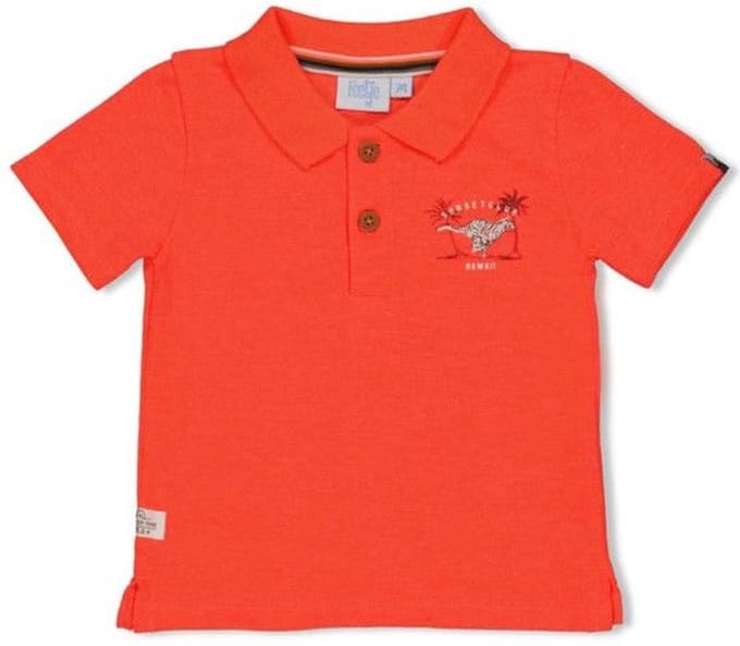 Feetje - Polo - Happy Camper - Neon Koraal - MT. 80