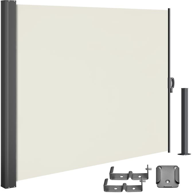 Casaria Wind/Tuinscherm Nosara - 180x300cm Uitschuifbaar - Crème