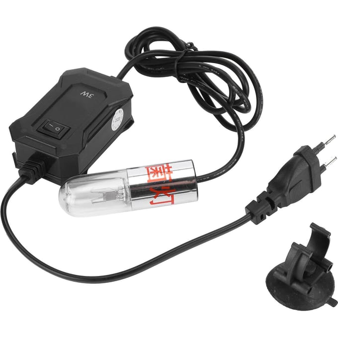 Aquarium UV Licht Ultraviolet Licht Vissenkom Vijver Reinigingslicht Lamp black