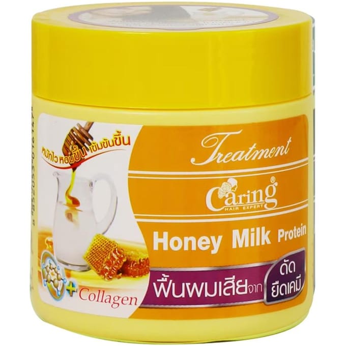 Caring Treatment Honey Milk Protein 250 ml. 250 ml. yellow