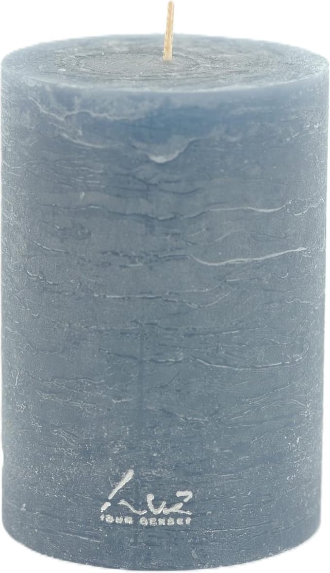 Rasteli Luz Your Kaars Cilinder Blauw-Oceaan Blauw D 9 cm H 13 cm