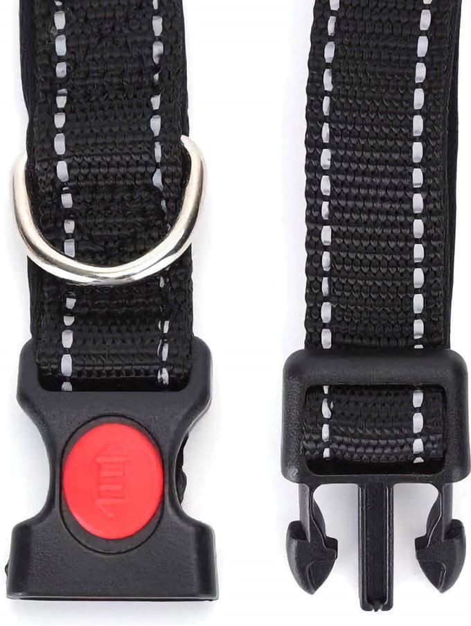 Nobleza Hondenhalsband - Verstelbaar 40-60 cm - Maat L - Zwart