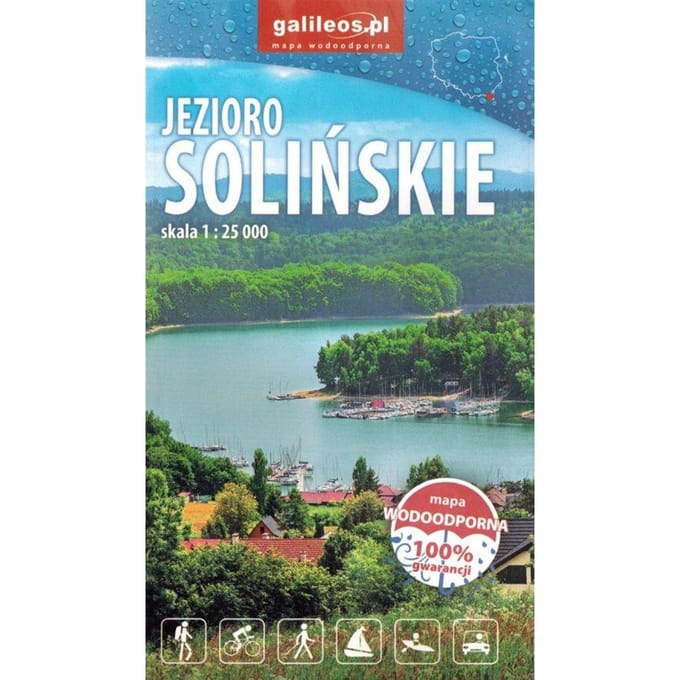 Lac de Solina 1:25 000. Solina. Carte de Poche Imperméable. Galileos