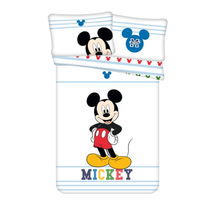 Disney Mickey Mouse BABY Dekbedovertrek Smile - 100 x 135 cm - Katoen