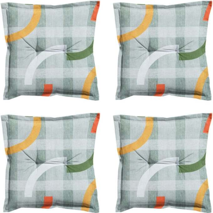 Madison - Zitkussen Tess orange - Ca. 50x50 cm - Set van 4