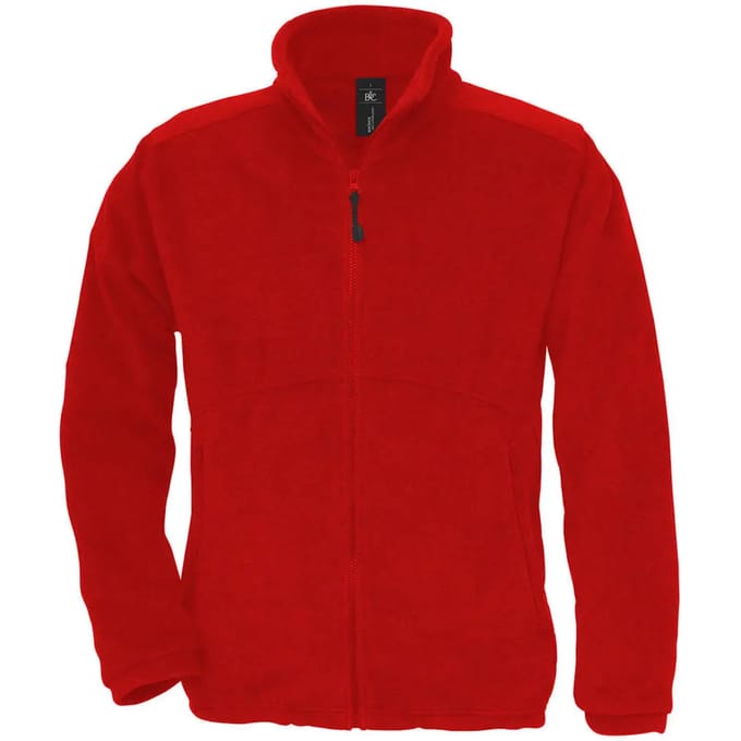 Fleecevest 'Icewalker+ Full Zip' merk B&C maat M Rood