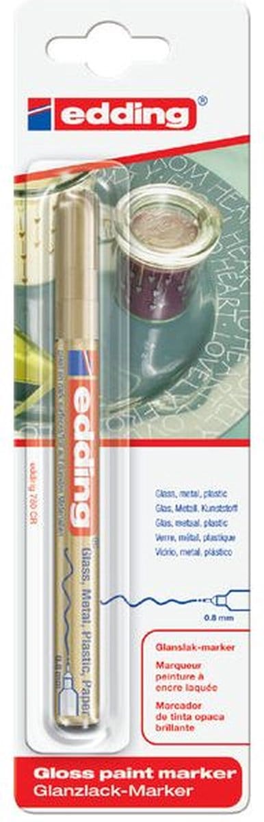 Paintmarker edding 780 oliebasis 0.8mm goud bls | 10 stuks