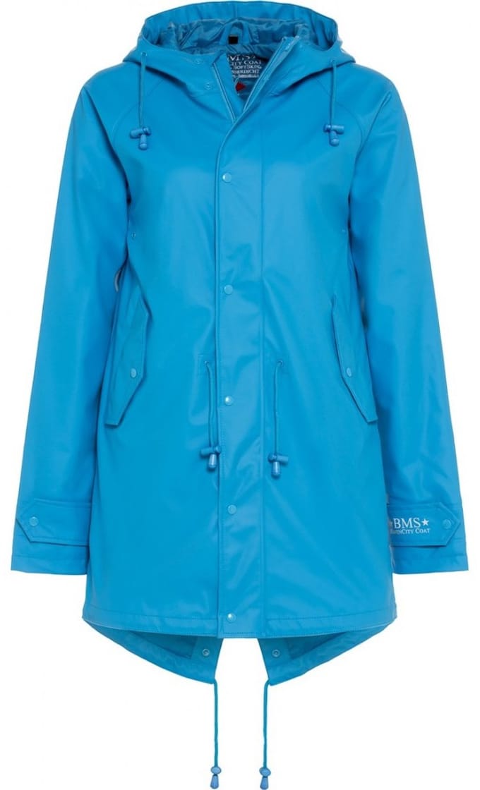 Blauwe dames regenjas / parka HafenCity® van BMS S