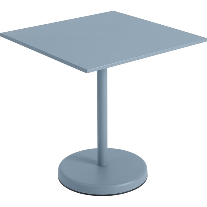 Muuto Linear Steel Tafel vierkant - pale blue - Hoogte 73 cm