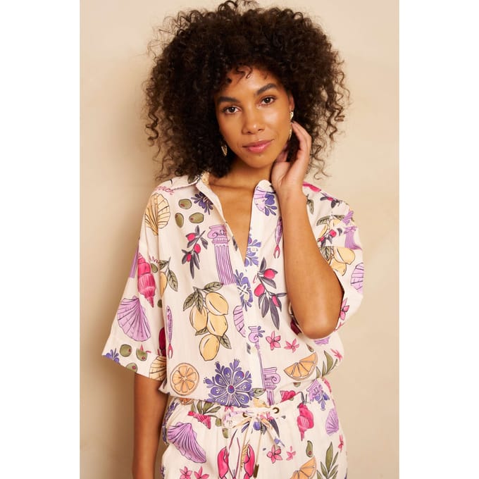Blouse Iris | Multi Element Print