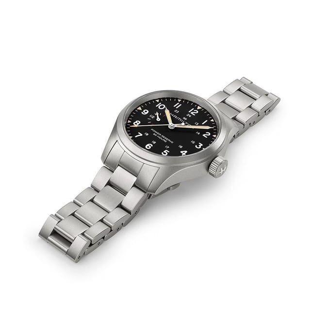 Hamilton Field H69509130 Khaki Field Mechanical Power Reserve Horloge