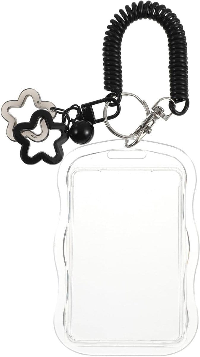 Kaarthouder - ID Wallet - Idool Foto - Ster Hanger - 11.2 x 7.5 cm - Zwart