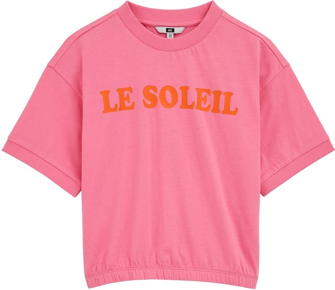 WE Fashion Meisjes oversized T-shirt met print
