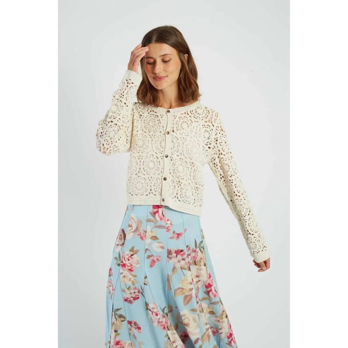 Dames gehaakte brei cardigan Derhy Pascaline