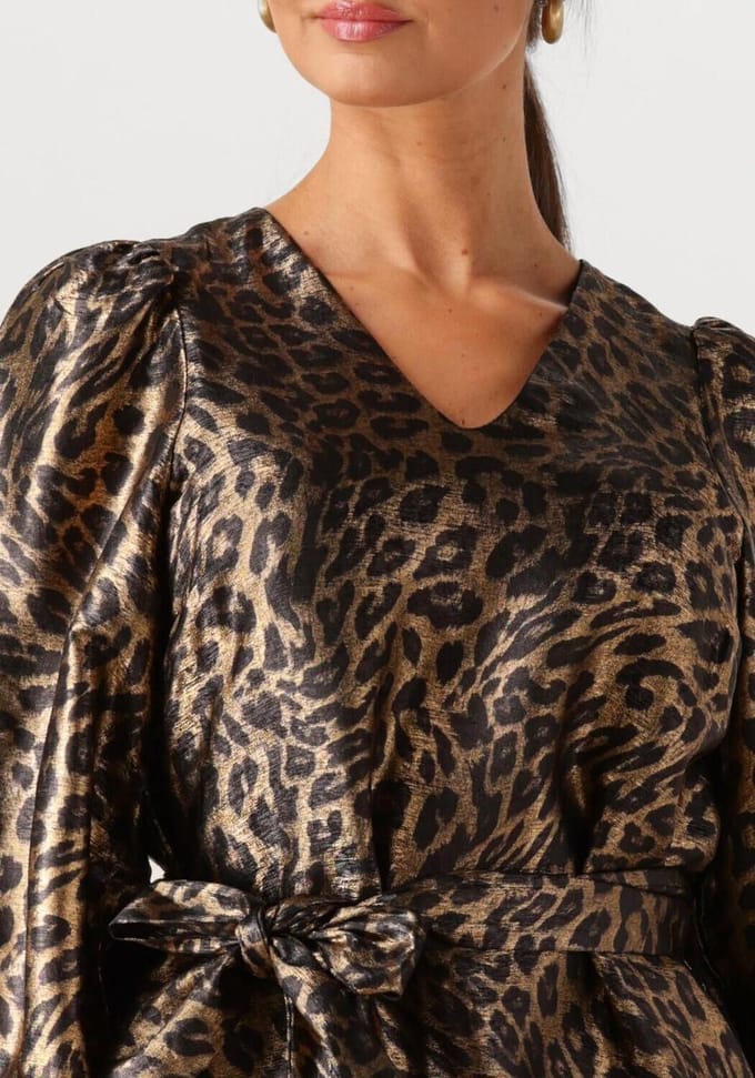 Freebird Dacey Dames - Jurk - Goud - Maat M