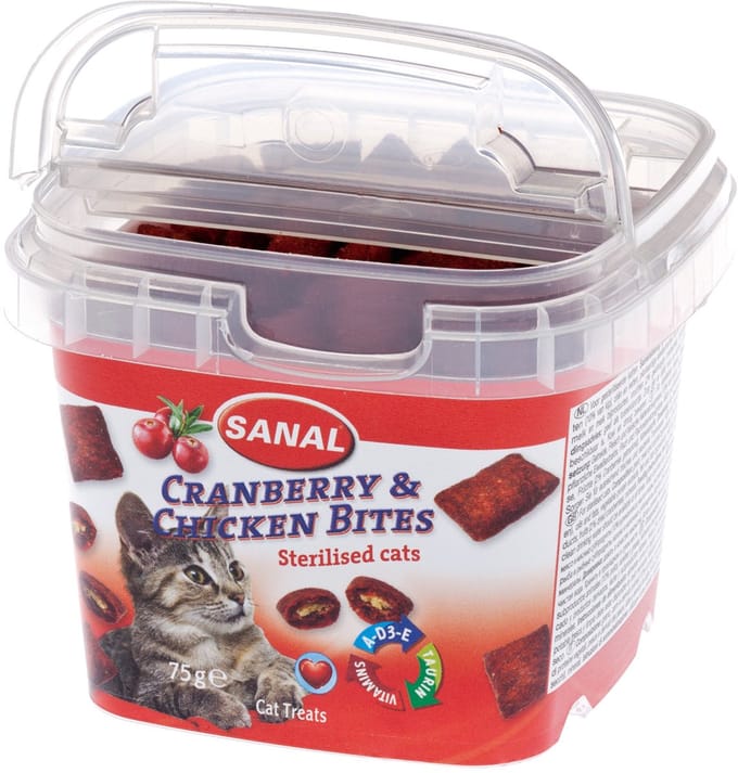 Sanal cat cranberry&chickenbites cup 75 gr
