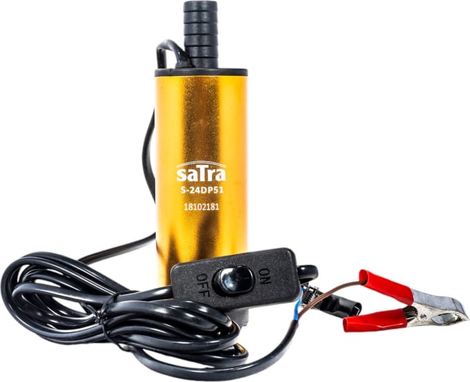 elektrische dieselpomp 24 volt - overhevelingspomp - mini hevelpomp - hevelpomp - satra