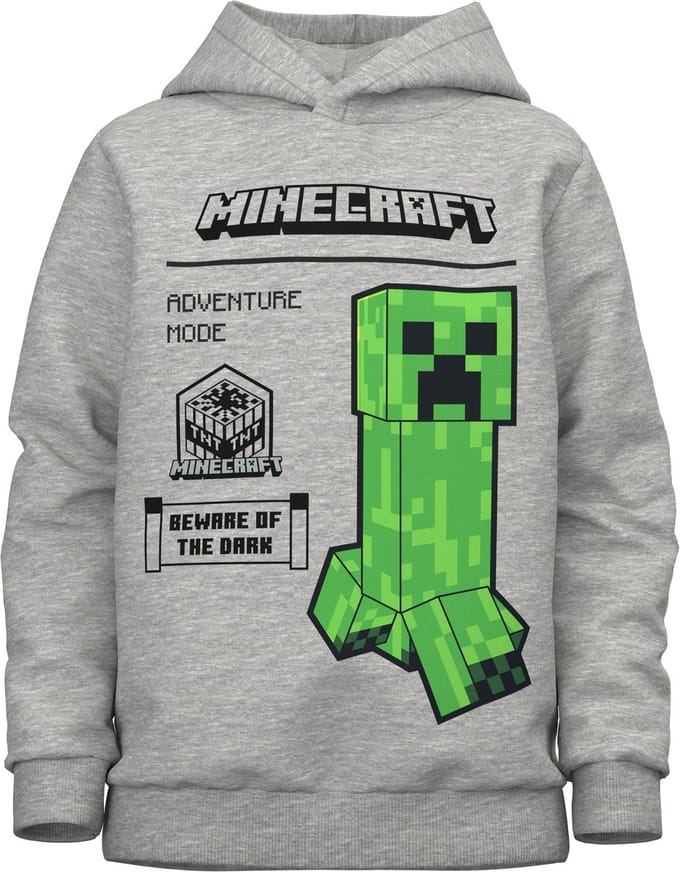 NAME IT - TKMPNAT MINECRAFT NREG SWEAT WH NOOS BFU - Jongens - Sweaters