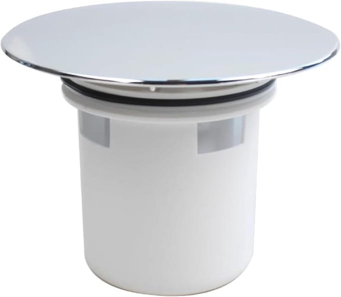 Douche Afvoerdeksel - Douche Plug - Afvoer Afsluiten - Zacht Rubber Rand - 121 mm Diameter - Wit