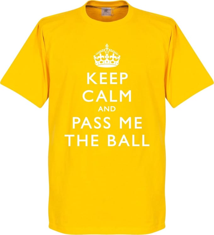 Keep Calm And Pass The Ball T-Shirt - L