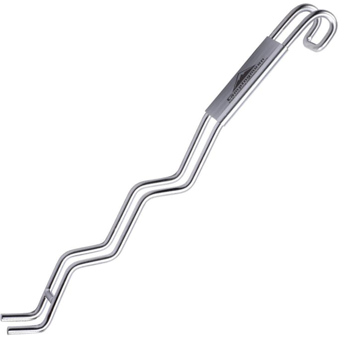 BBQ Grill Rooster Lifter Roestvrijstalen Kookrooster Lifter Grijper zilver