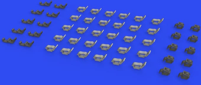 Eduard Modelbouwpakket - 635021 WWII German clamps Type 2 Resin onderdeel - 1:35 - Modelbouw