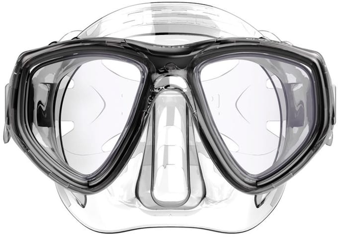 Seac Sub - Clear antifog duikbril - Zwart-transparant