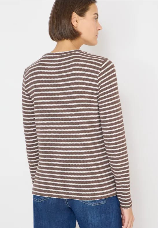 Gestreept shirt met lange mouwen