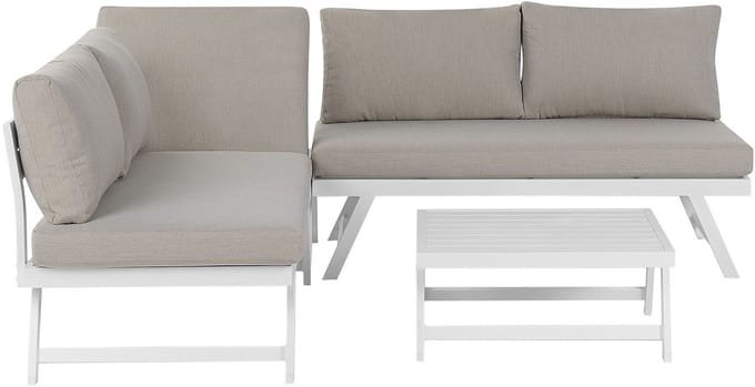 COCCORINO - Loungeset voor 5 - Taupe - Aluminium