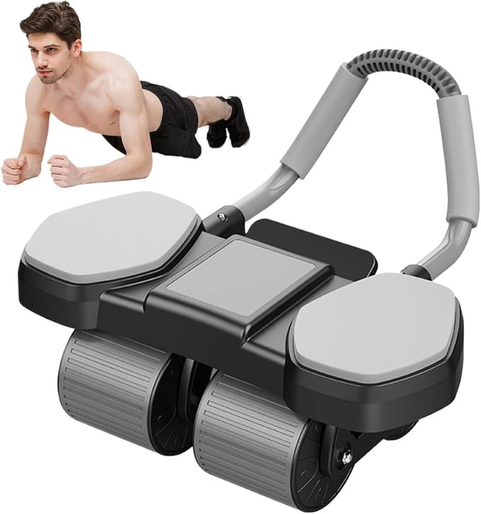 Buikspierwiel - Core Trainer - Thuis Trainen - Zelfterugkerend - 45x40x24cm - Zwart