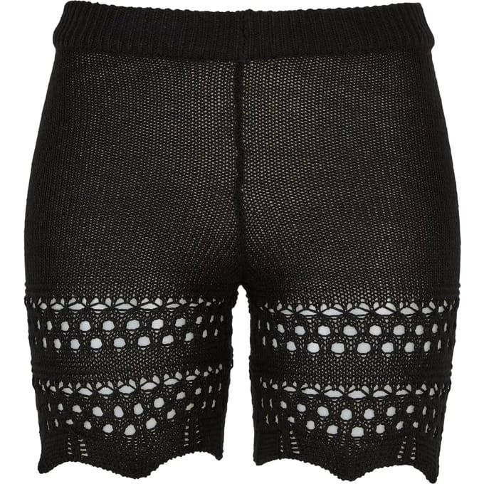Urban Classics - Crochet Knit Korte broek - 3XL - Zwart