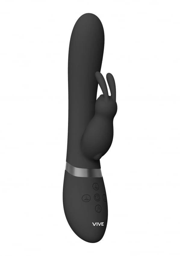 VIVE by Shots - Taka - Opblaasbare Rabbit Vibrator - Zwart