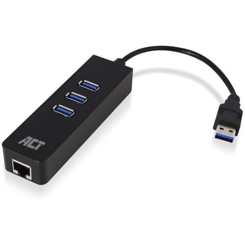 ACT USB Hub 3.0 - 4 USB poorten - USB Hub ethernet – AC6310