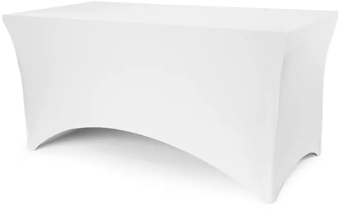 Tafelhoes Stretch wit, 183 x 76 x 74cm