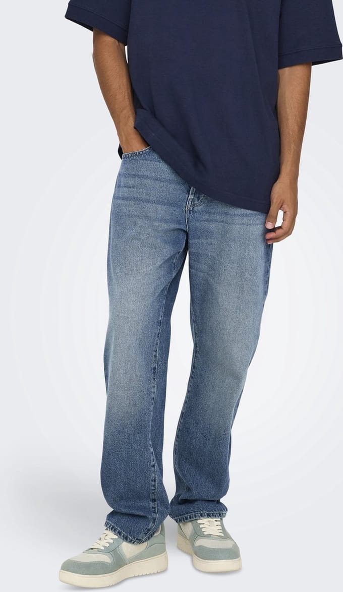 ONLY&SONS - ONSEDGE STRAIGHT BOX TAI DNM CBO - Heren - Jeans