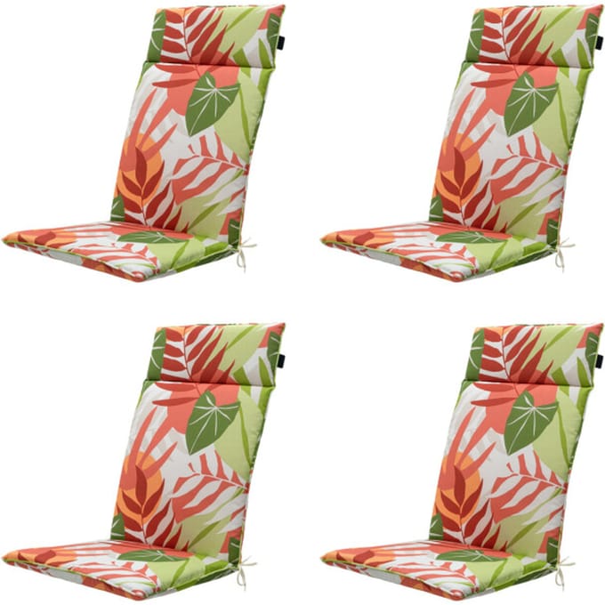 Madison - Tuinstoelkussen Hoge Rug Iven terra - Ca. 120x50 cm - Set van 4