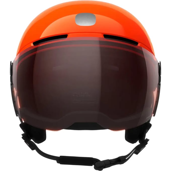 POCito Obex Visor, skihlem met vizier, junior, florescent orange