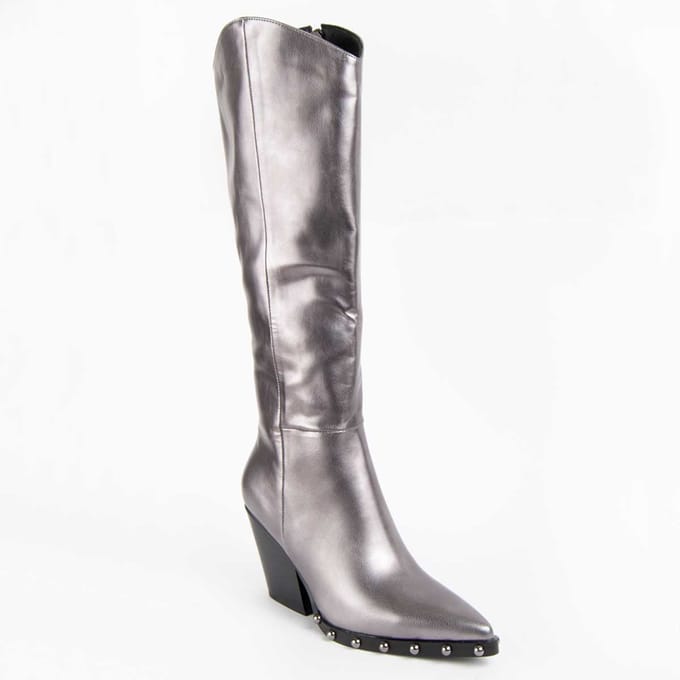 Bota De Tacón Para Mujer.  Montevita  Tejan4  102513 36 grijs
