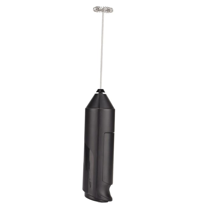 Handmelkopschuimer RVS Upgrade Elektrische Klopper Drankmixer met Beugel voor Koffie gray
