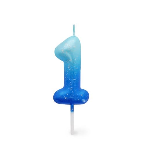 Legami verjaardagskaarsjes nummers groen / blauw - 1