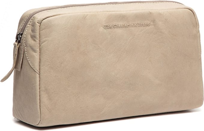 The Chesterfield Brand Leren Toilettas Off White Marina