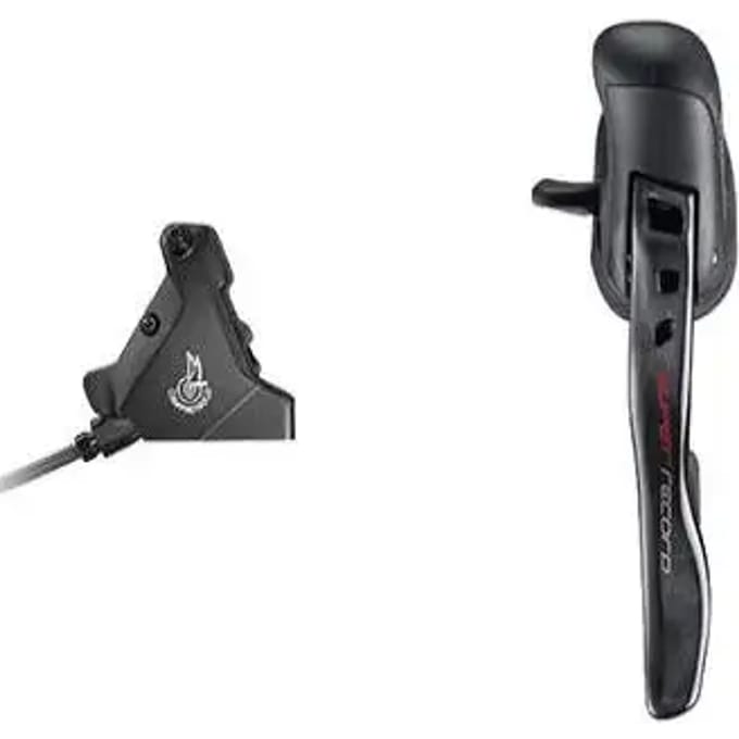 Campagnolo Super Record Db Hydraulic 140 Mm Linker Remhendel Met Schakelaar Zwart 12s