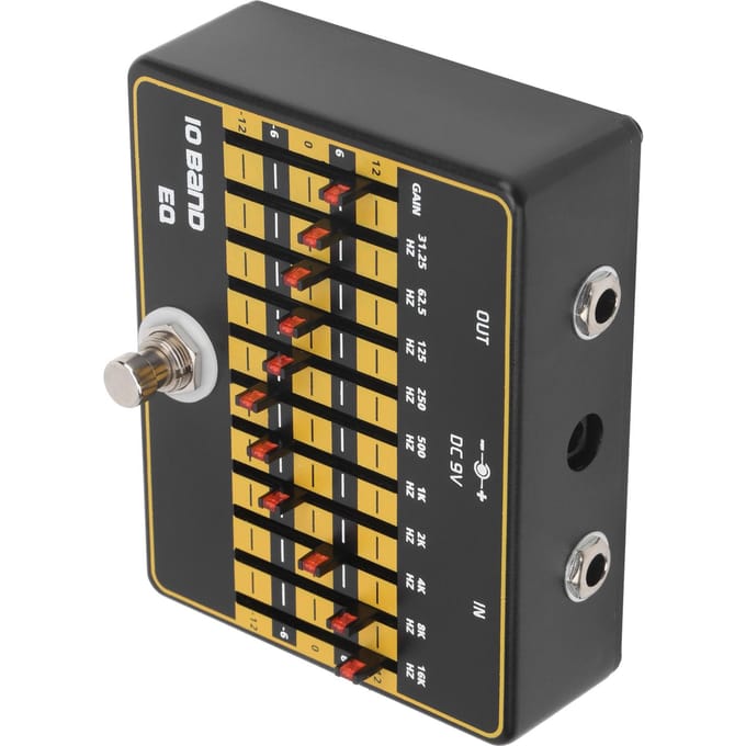 Gitaareffecten 10?Band Slider Equalizer Modulatie Harmonische Elektrische Gitaar Accessoires black