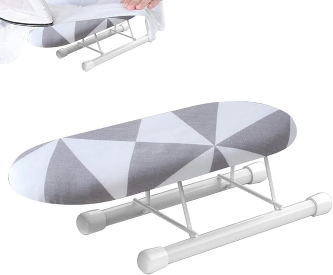 Strijkplank voor Mouwen - Mini strijkplank - Snel strijken - Compact en opvouwbaar - 26 cm - Grijs