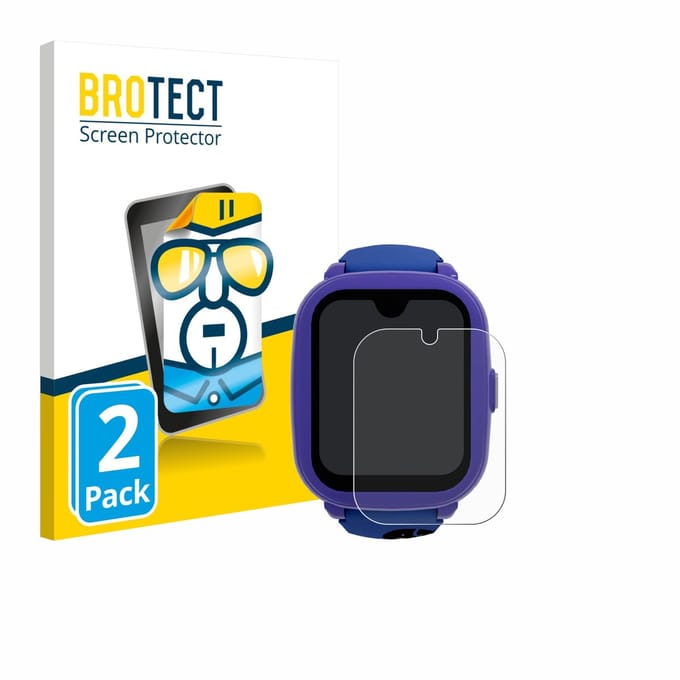 BROTECT - Screenprotector voor SaveFamily Iconic Plus 2 4G - Folie Beschermfolie transparant 2 Stuks