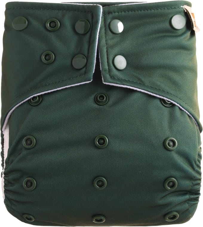 Pocketluier - Olive | Inclusief 2 boosters | Wasbare luier | Onesize - 5kg t/m 17kg | Dubbele lekgoten