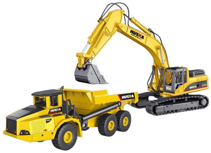 Metalen Constructie Voertuigen Set