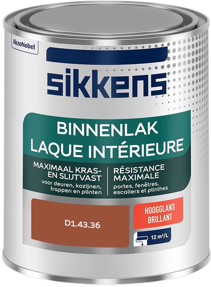 Sikkens - Binnenlak Hoogglans - D1.43.36 - Mengverf - 750 Ml