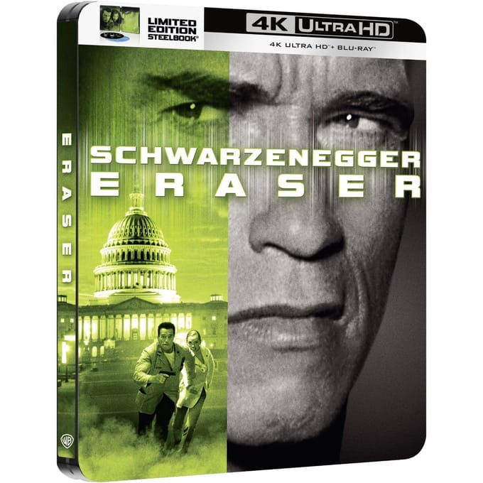 Eraser - 30th Anniversary Steelbook - 4K Ultra HD + Blu-ray - import